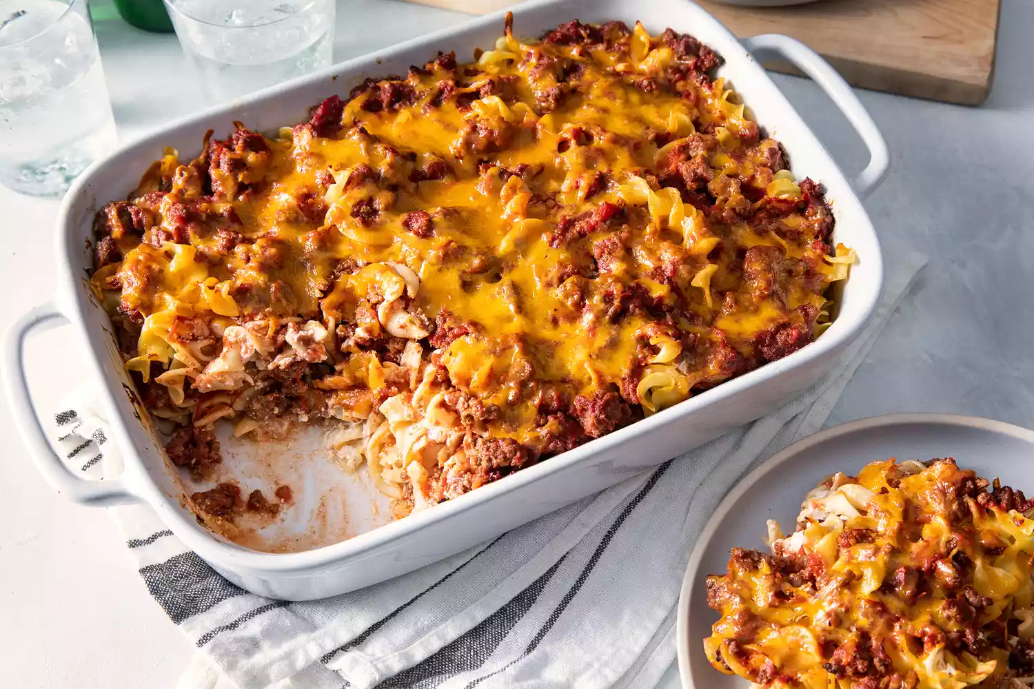 Baked ground beef casserole